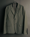 "PRADA" 2012AW Wool-mohair tailored jacket with contrast collar detail
