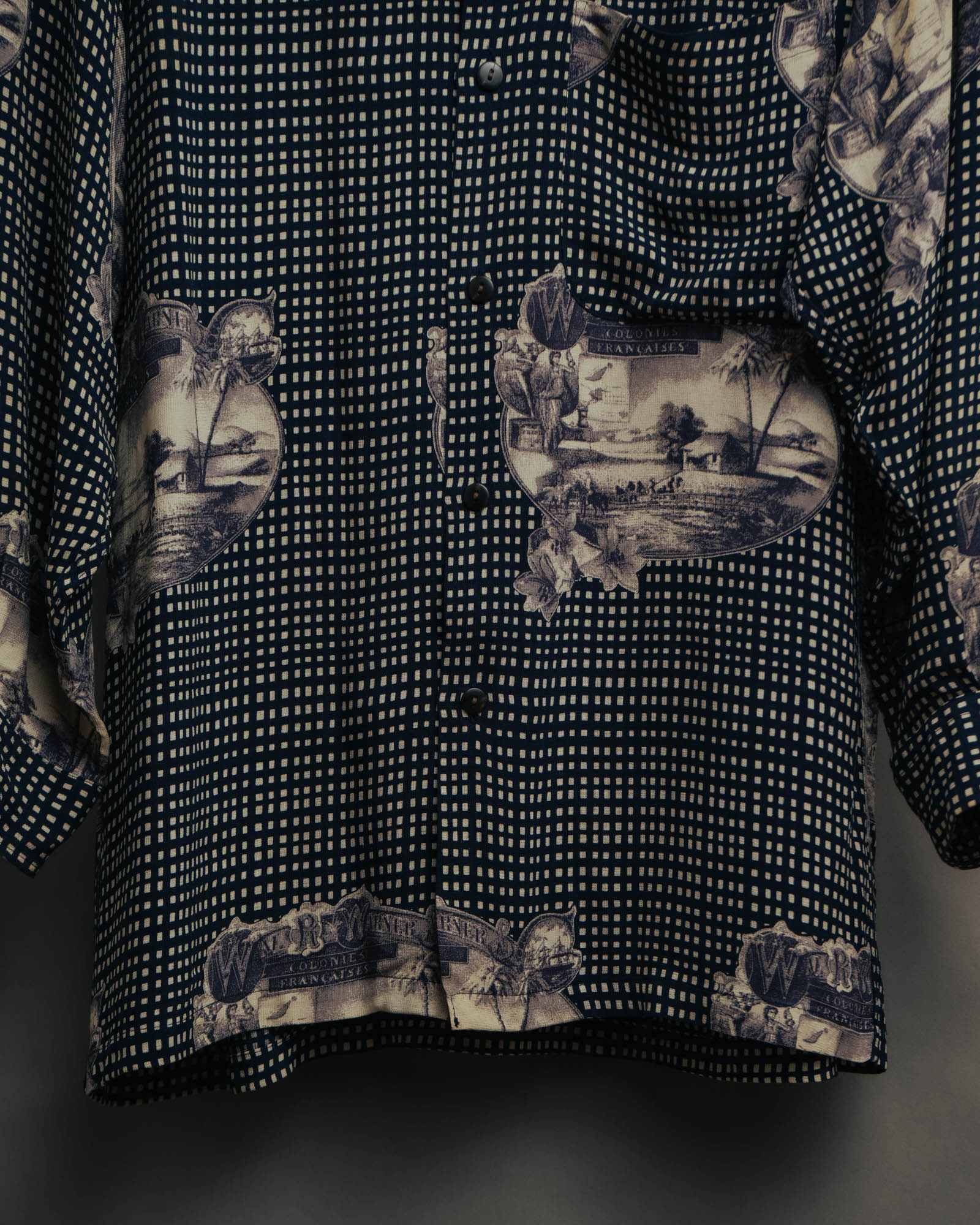 –SPECIAL– “Christian Dior” 80’s-90’s archival toile print shirt