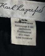 "Karl Lagerfeld" 80's-90's Round collar curvaceous coat