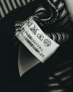 "Salvatore Ferragamo" 00's-10's Monochrome striped cotton knit polo