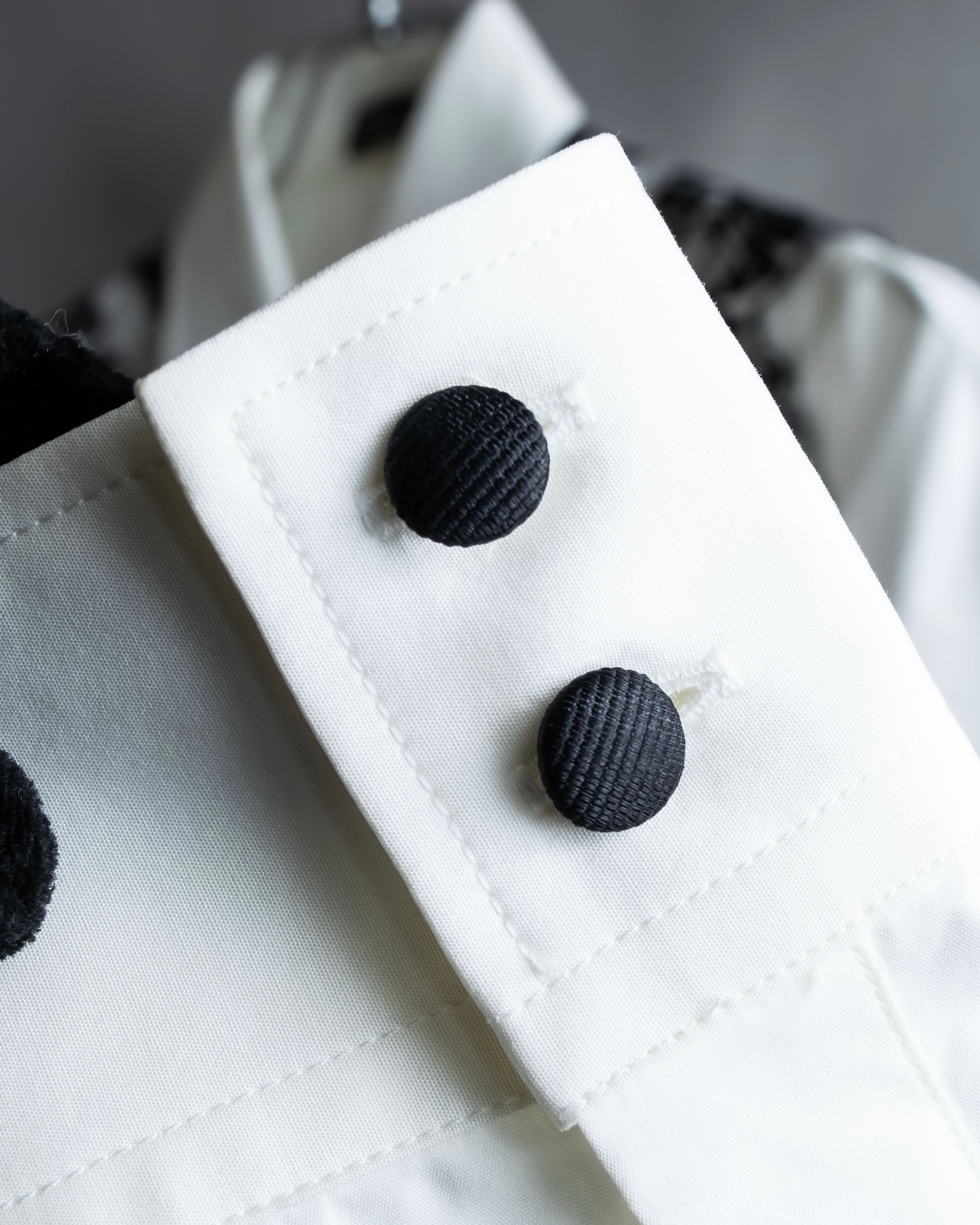 "Dolce &amp; Gabbana" Flower engraved lace design shape fit shirt