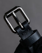 "Christian Dior" Countless eyelet design leather belt