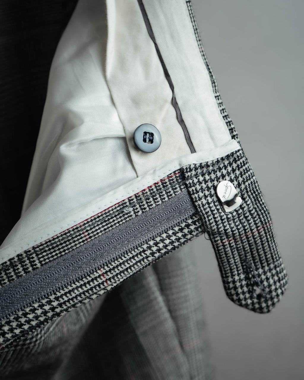 -MOOD MILLÉSIMES- 80’s-90’s Prince of Wales check wool double-breasted setup suit