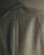 "MONSIEUR by GIVENCHY" 90's Checked wool tailored blazer