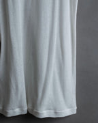 "MAISON MARGIELA" Stitch design net sheer tank top