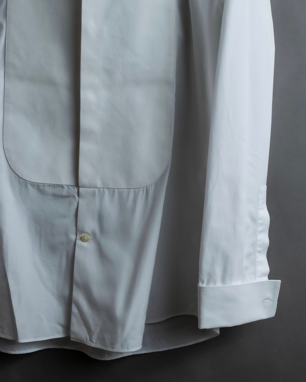 "GIVENCHY" Bosom panel design white shirt