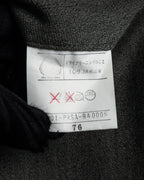 "YVES SAINT LAURENT" Deep pleat tapered wool slacks