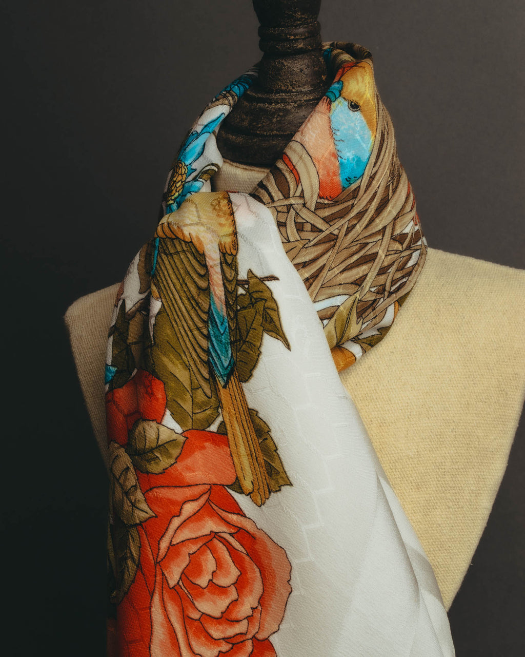 "Christian Dior" 80's-90's Elegant silk scarf