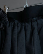 "JEAN PAUL GAULTIER" Ribbon belted design pleated flare skirt