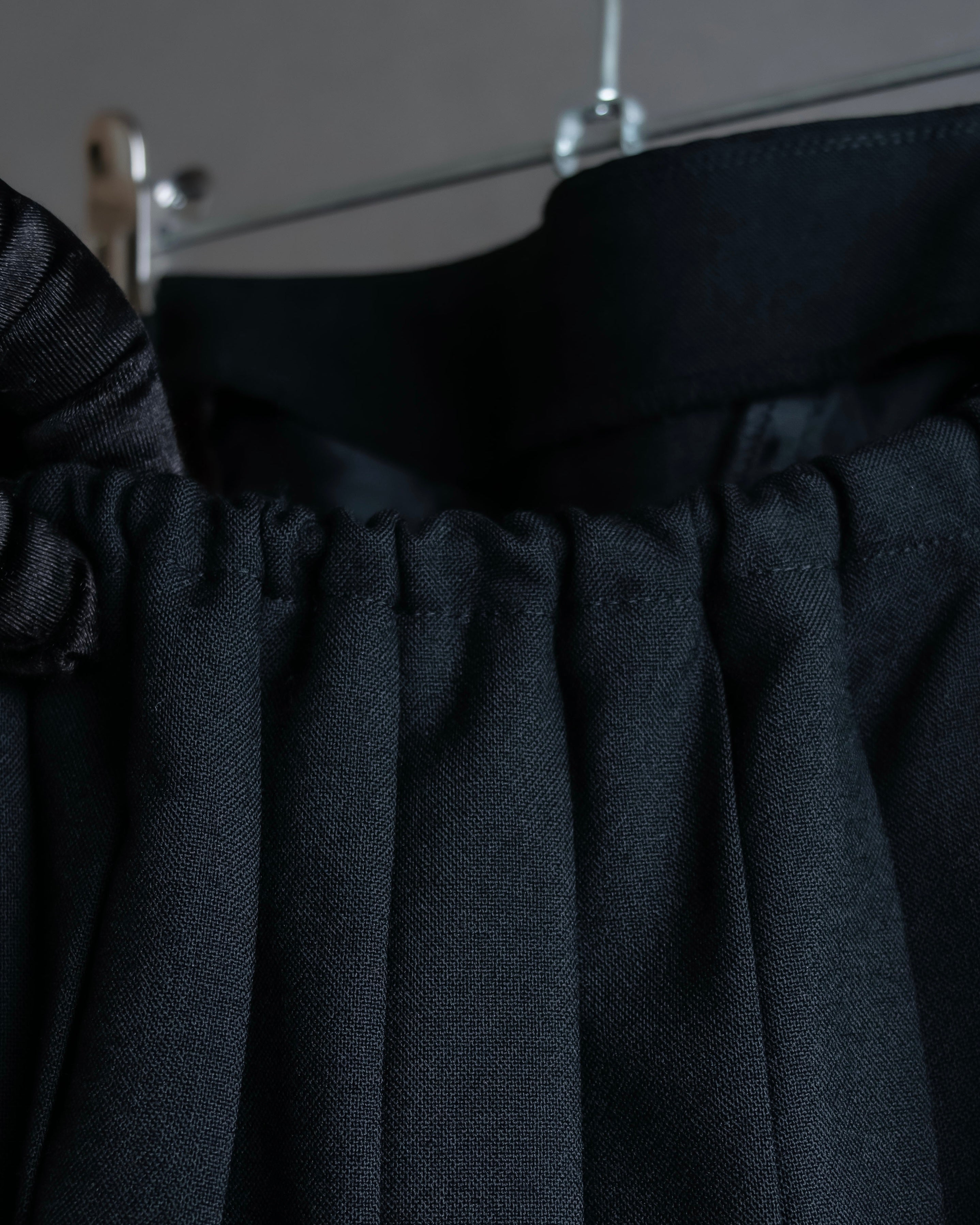 "JEAN PAUL GAULTIER" Ribbon belted design pleated flare skirt