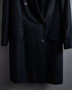 “Christian Dior” 90’s sculpted herringbone chester coat