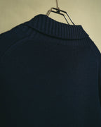 “Salvatore Ferragamo” 80’s-90’s Gancini buckle virgin wool knit jacket