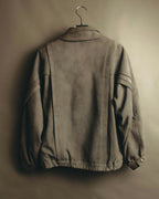 -SPECIAL- “LOEWE” 80’s-early 90’s Taupe suede leather blouson jacket