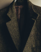 "BURBERRY LONDON" 00's-10's Classic wool tweed coat