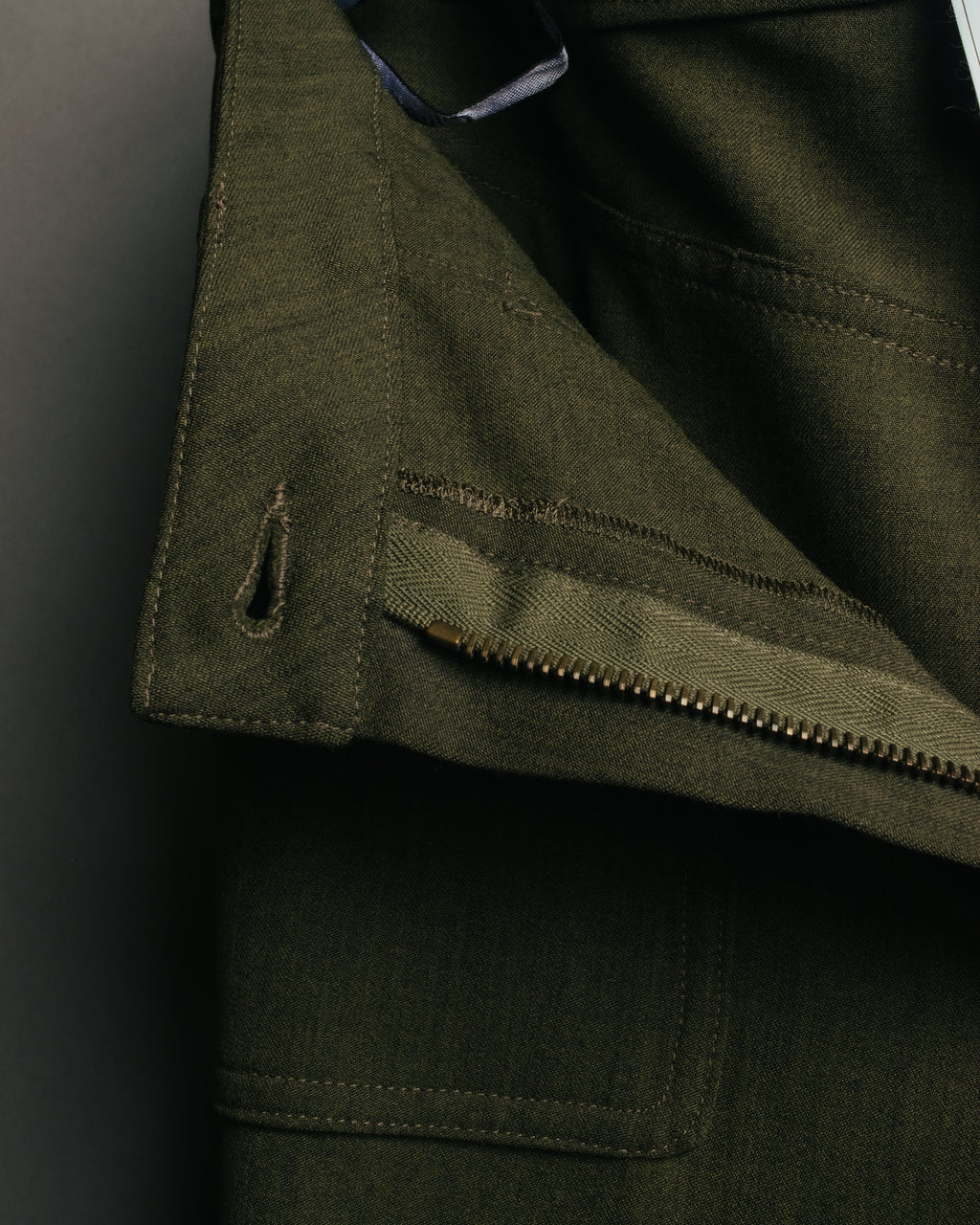 -SPECIAL- “Christian Dior” 2001 Galliano era olive wide safari trousers