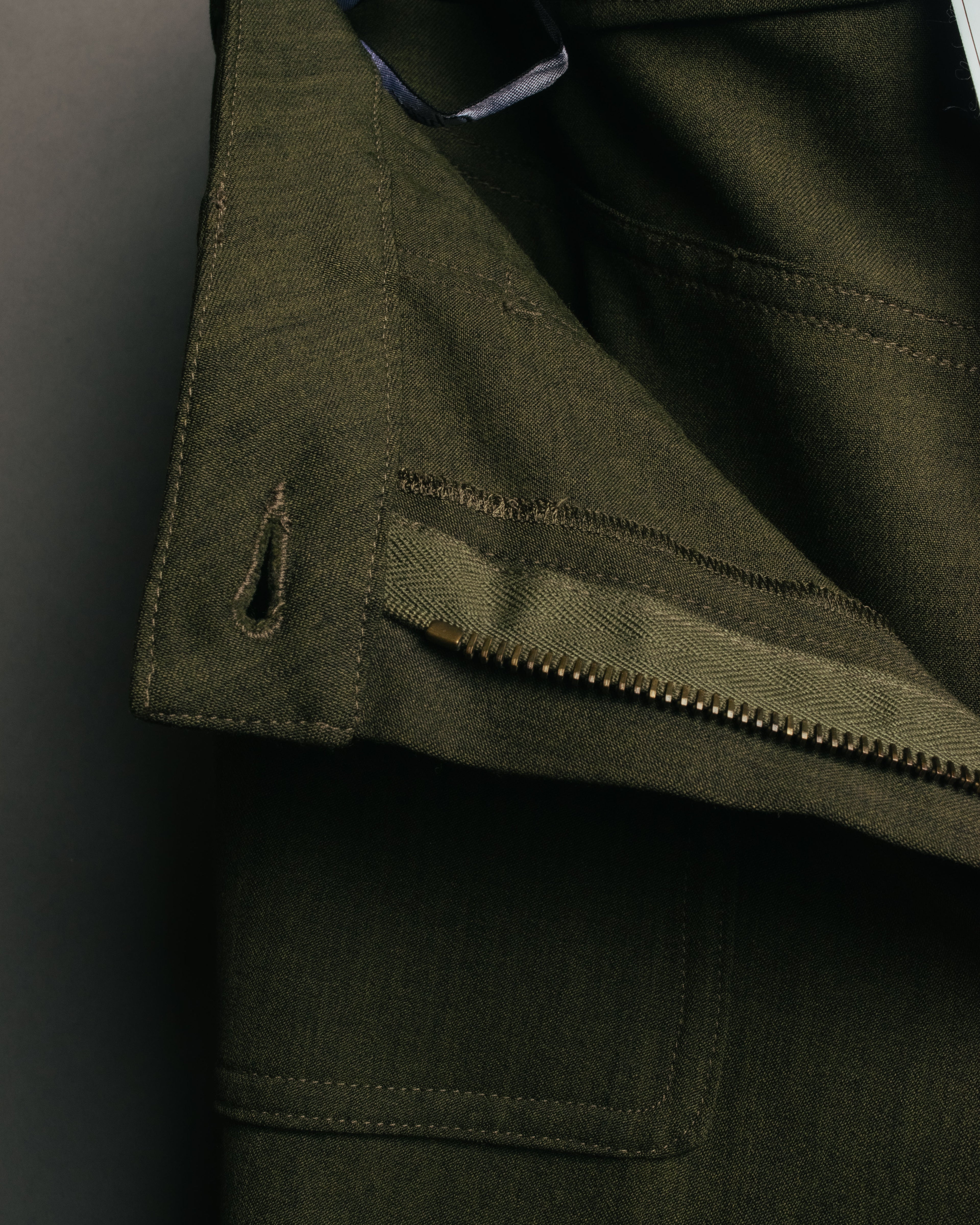 -SPECIAL- “Christian Dior” 2001 Galliano era olive wide safari trousers