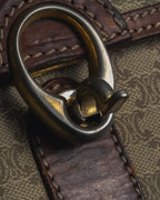 "CELINE" 80’s macadam canvas shoulder bag