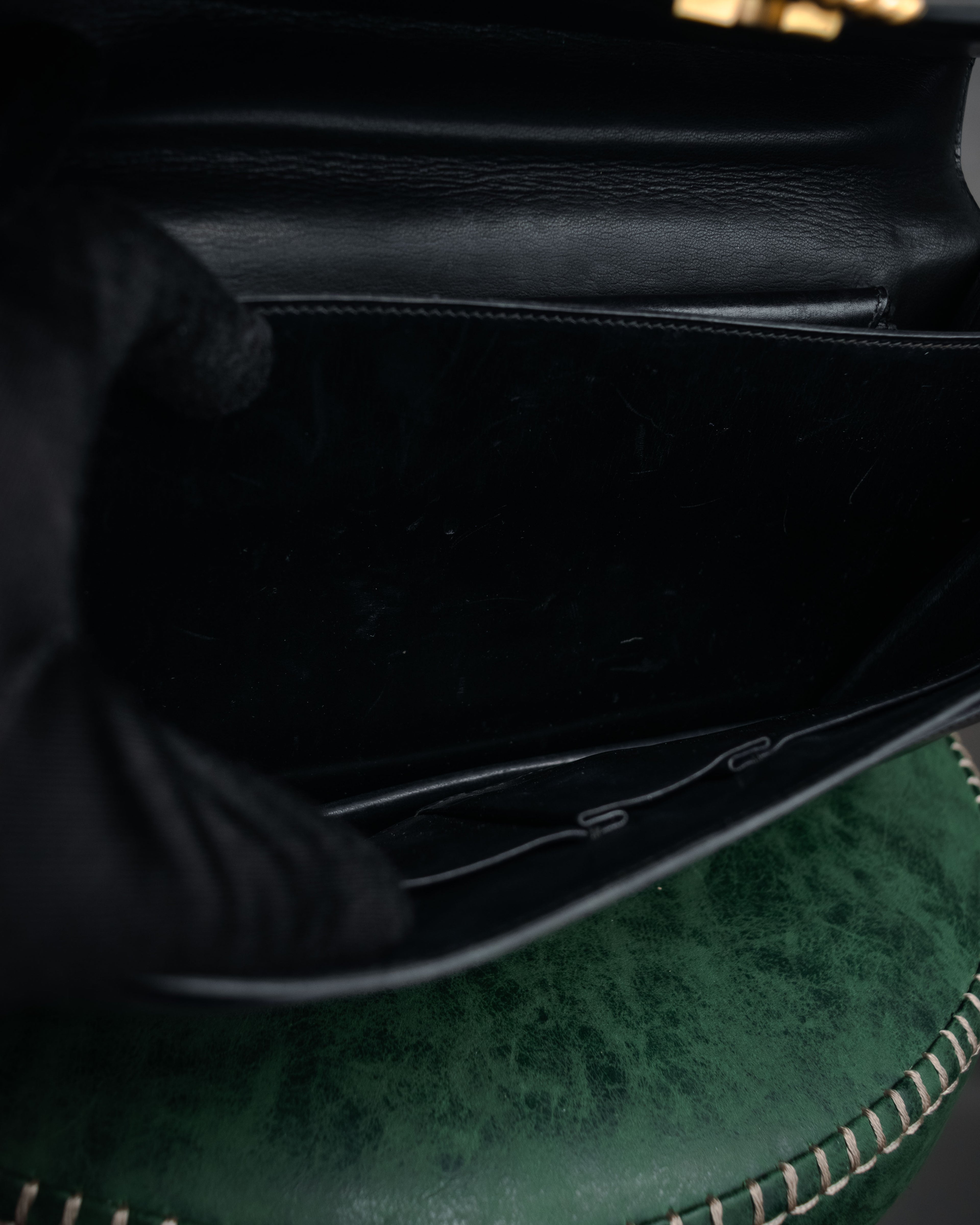 –SPECIAL– “HERMES” 50’s-60’s Escale box calf top handle bag