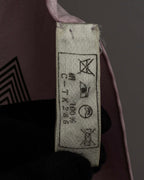 "Christian Dior" Typography logo geometric motif silk scarf