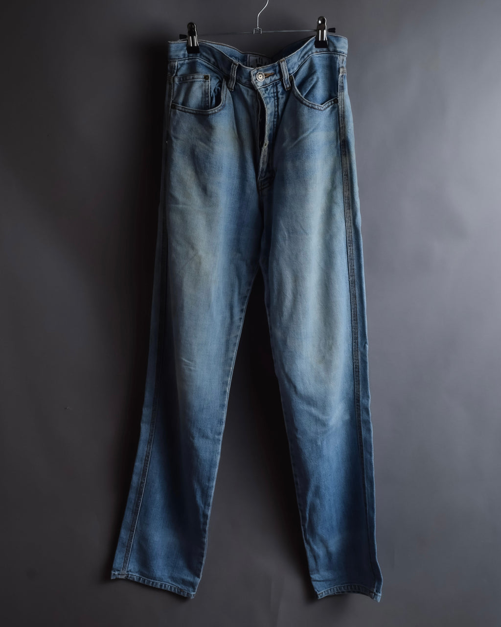 "JEAN PAUL GAULTIER JEANS" Beautiful fade button fly straight denim