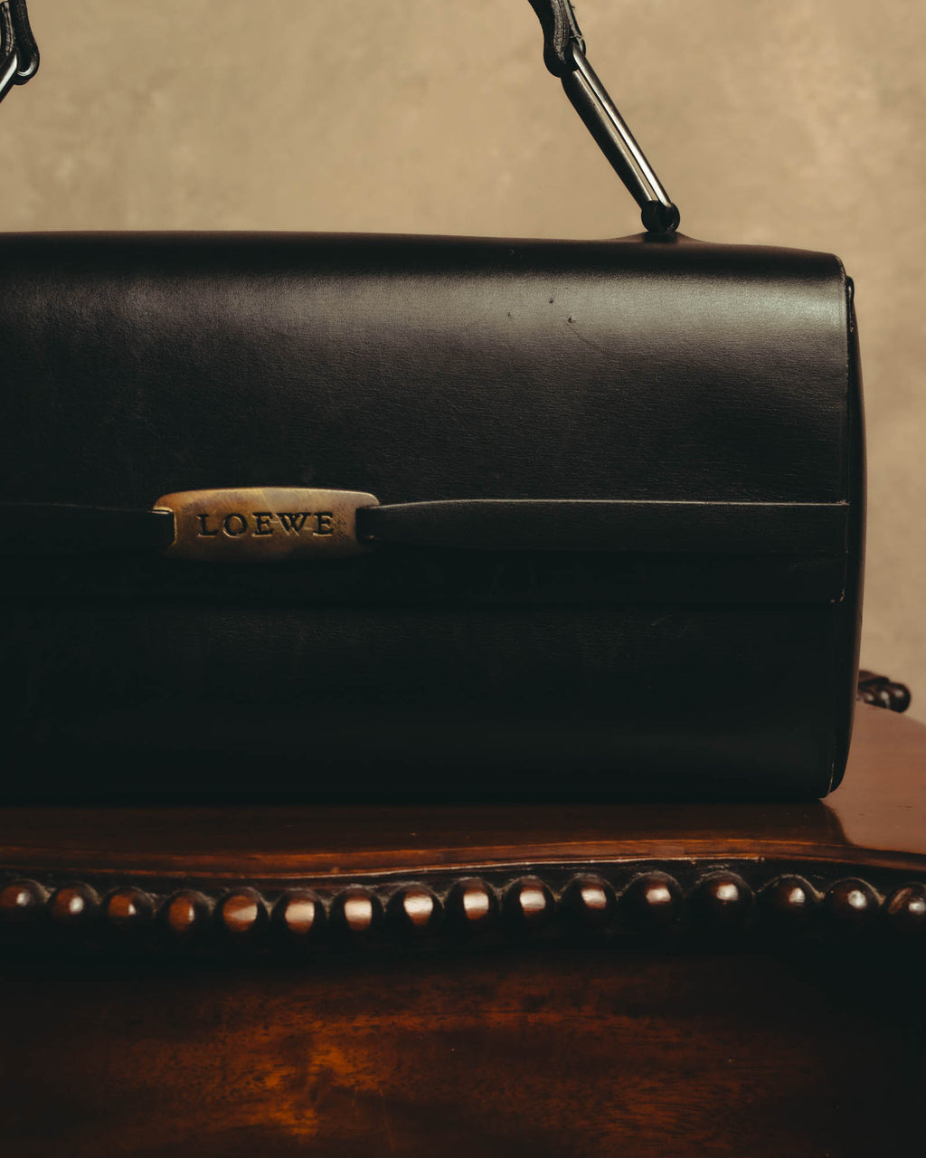 "LOEWE" Classic smooth leather top handle bag