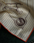 "HERMES" Carré 45 Gavroche MORS DE SELLE scarf