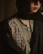 -SPECIAL- "Maison Margiela" 20SS Denim jacket Docking design coat