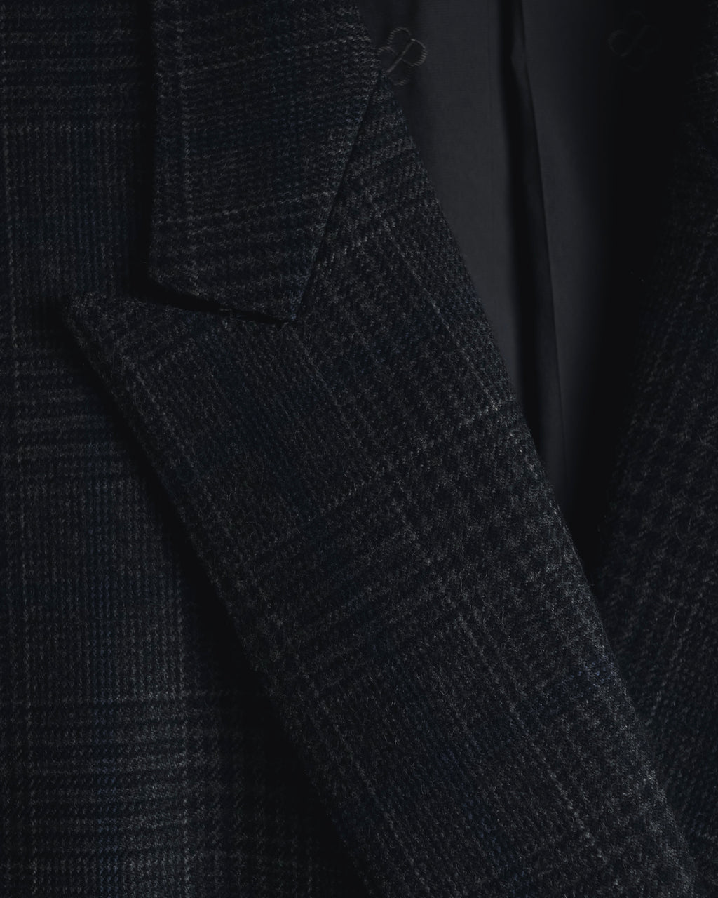 "BALENCIAGA" 90’s Cashmere blend glen check double-breasted blazer