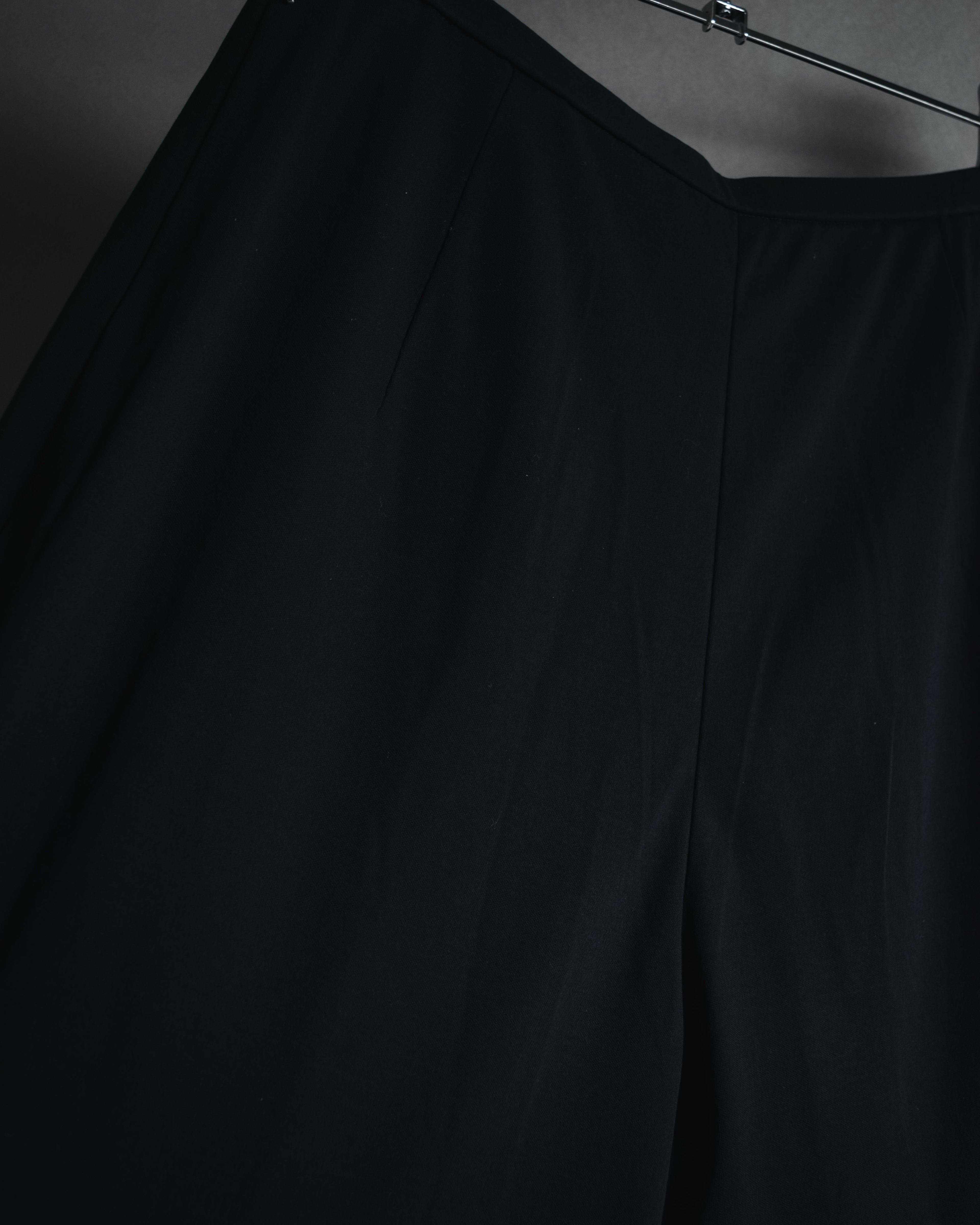 "YVES SAINT LAURENT" Elegant draped tailored slacks