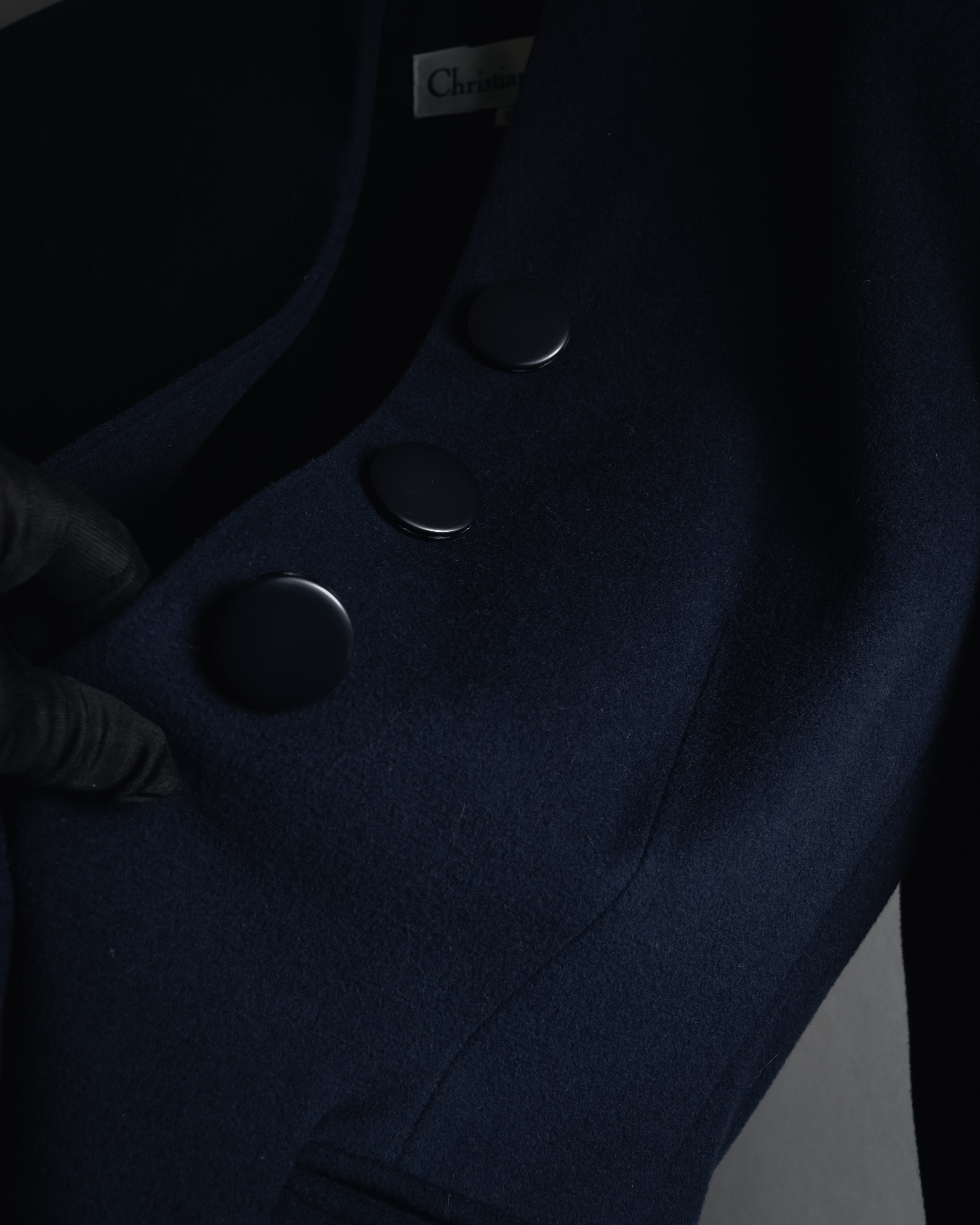 "Christian Dior" 90’s Stand-up collar shaped jacket