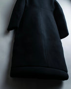 "GIANNI VERSACE couture" Collarless Luxury Wool Long Coat