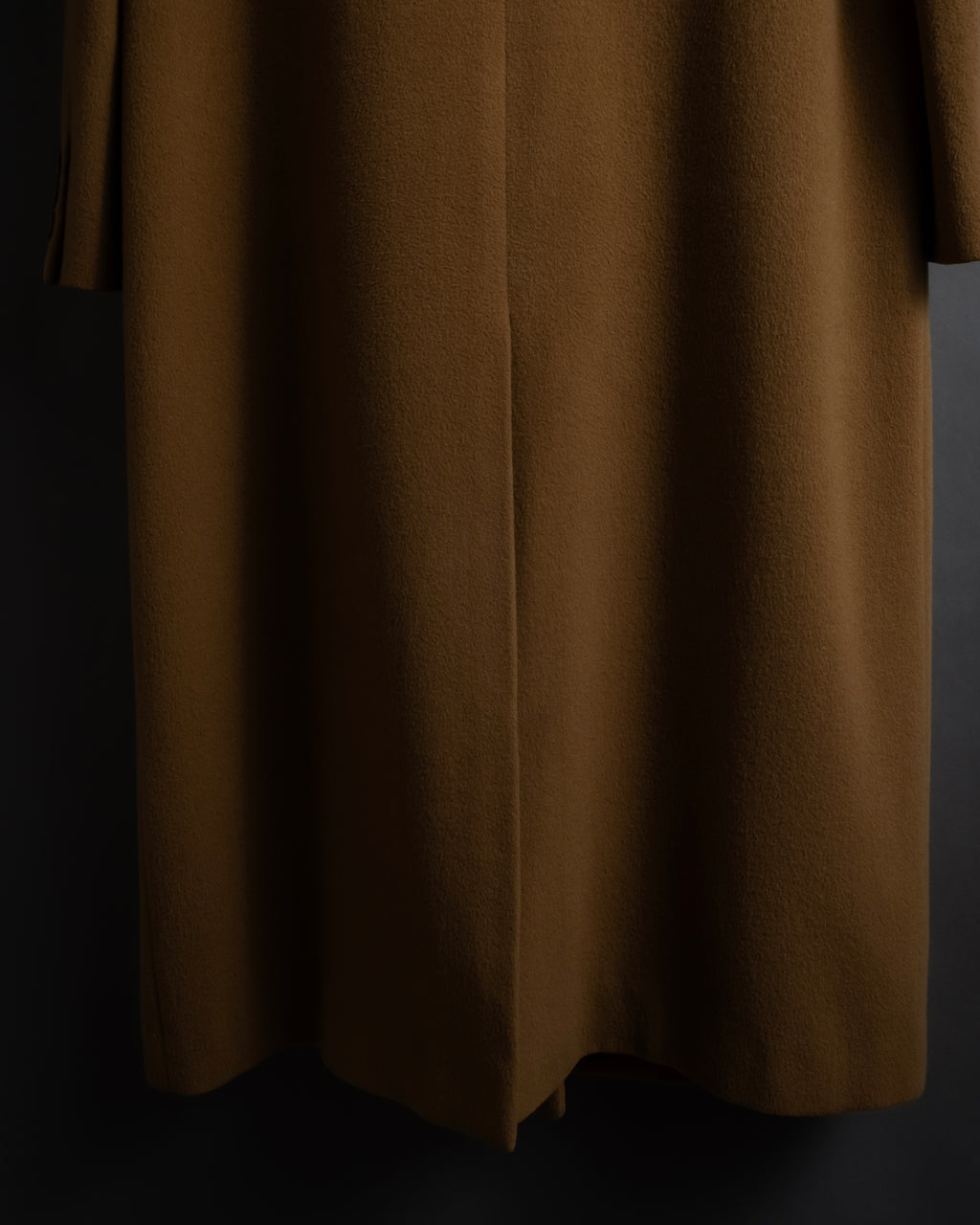 "BURBERRYS" 80's-90's Camel tone cashmere mix chester coat
