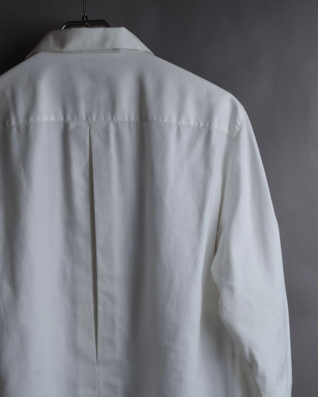 "Christian Dior" Diamond pattern woven metal button shirt