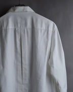 "Christian Dior" Diamond pattern woven metal button shirt