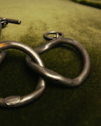 -SPECIAL- “Jean Paul Gaultier” 90’s-00’s sculptural gunmetal loop bracelet