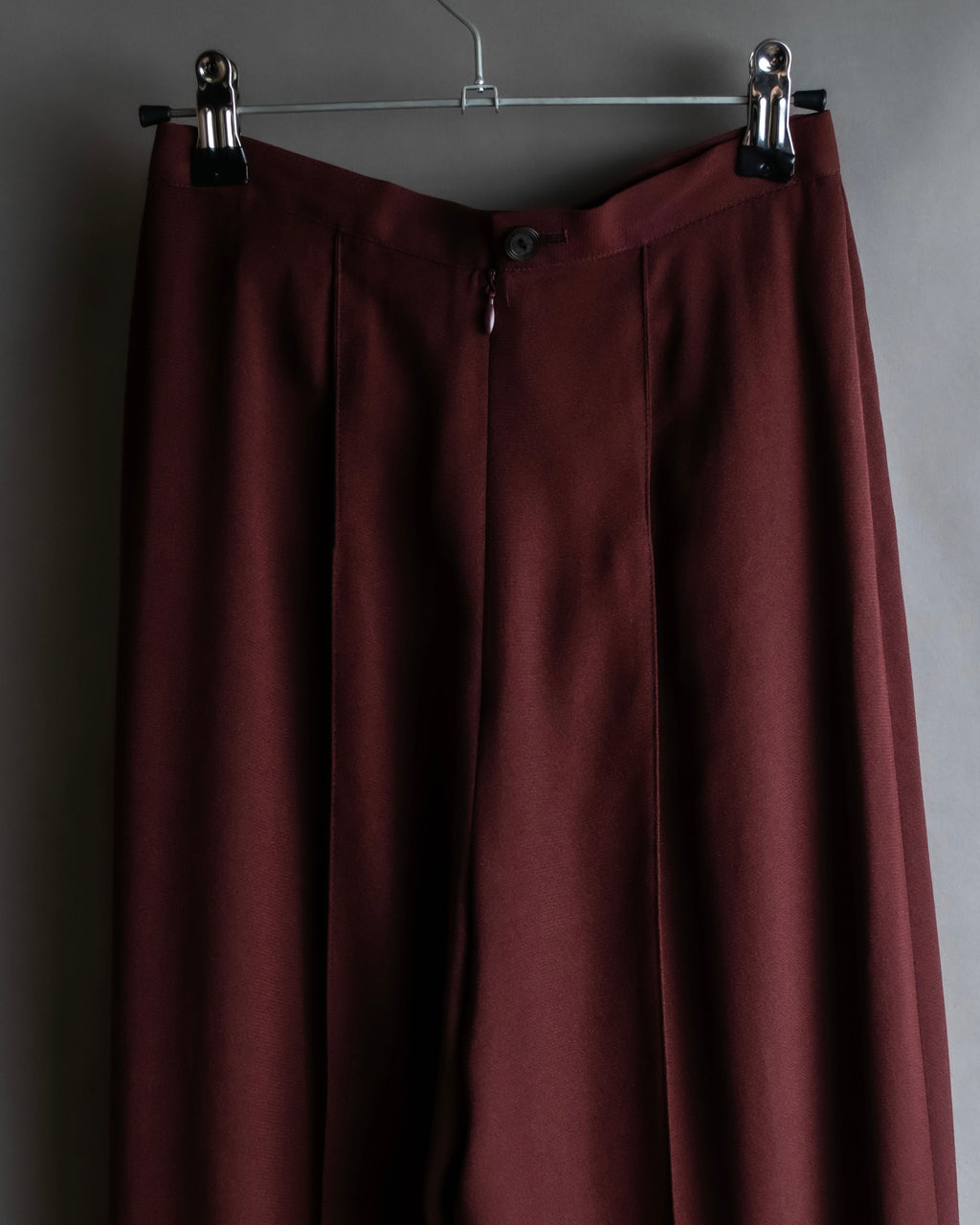 "JEAN PAUL GAULTIER" Beautiful drape burgundy wide slacks