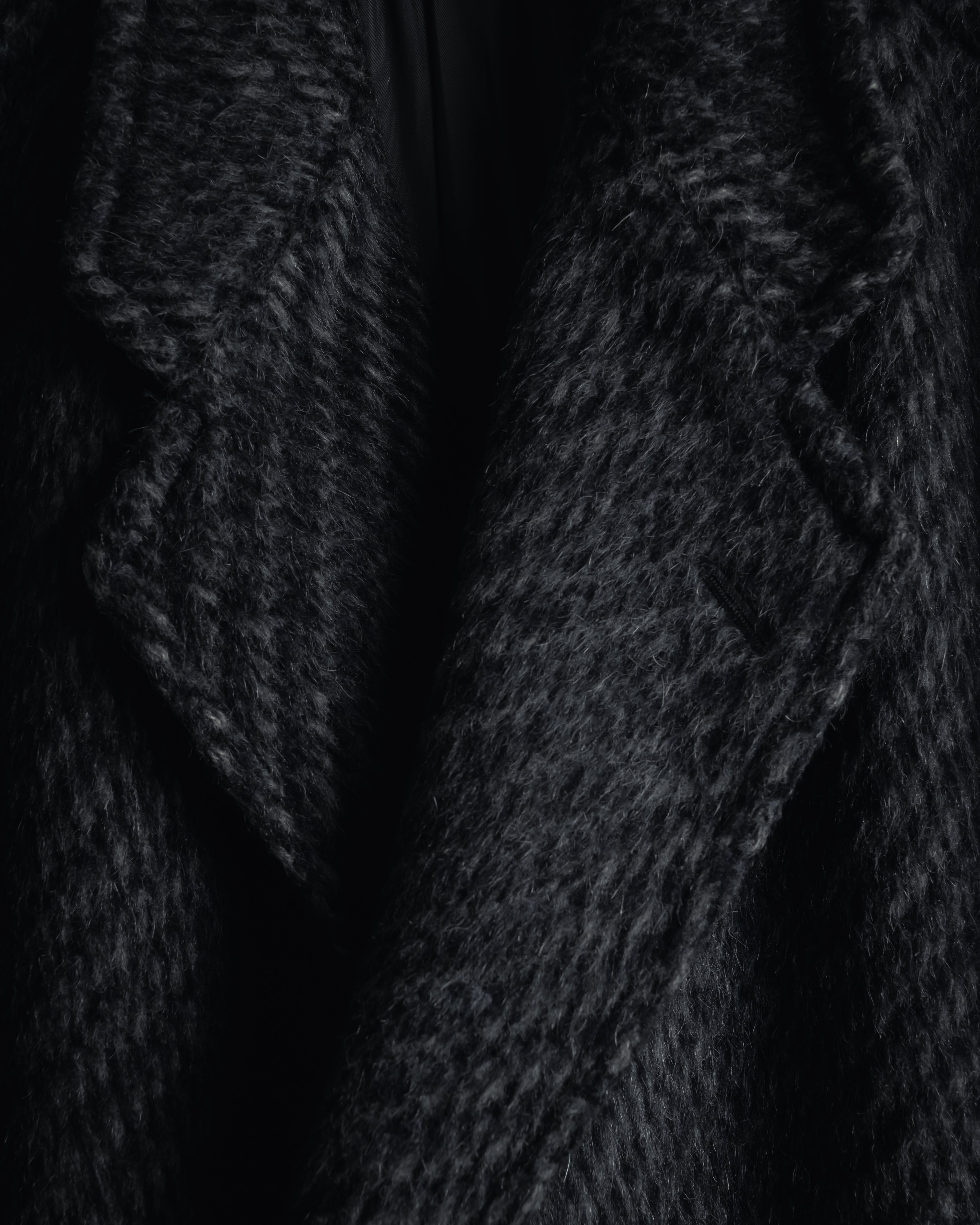 Abrigo de mezcla de mohair de doble botonadura de los años 90 de Christian Dior MONSIEUR