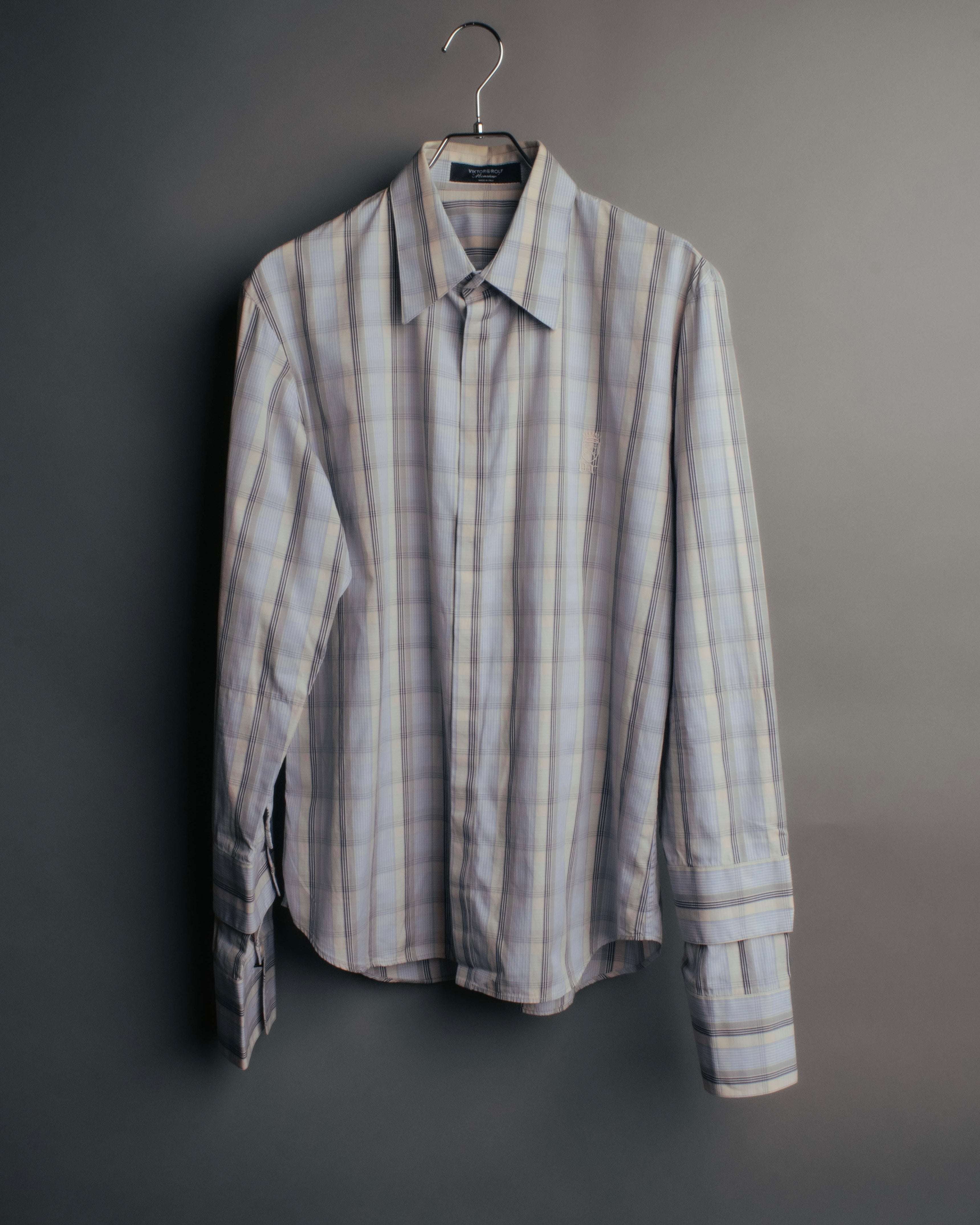 “VIKTOR & ROLF Monsieur” 00’s-10’s checked cotton dress shirt