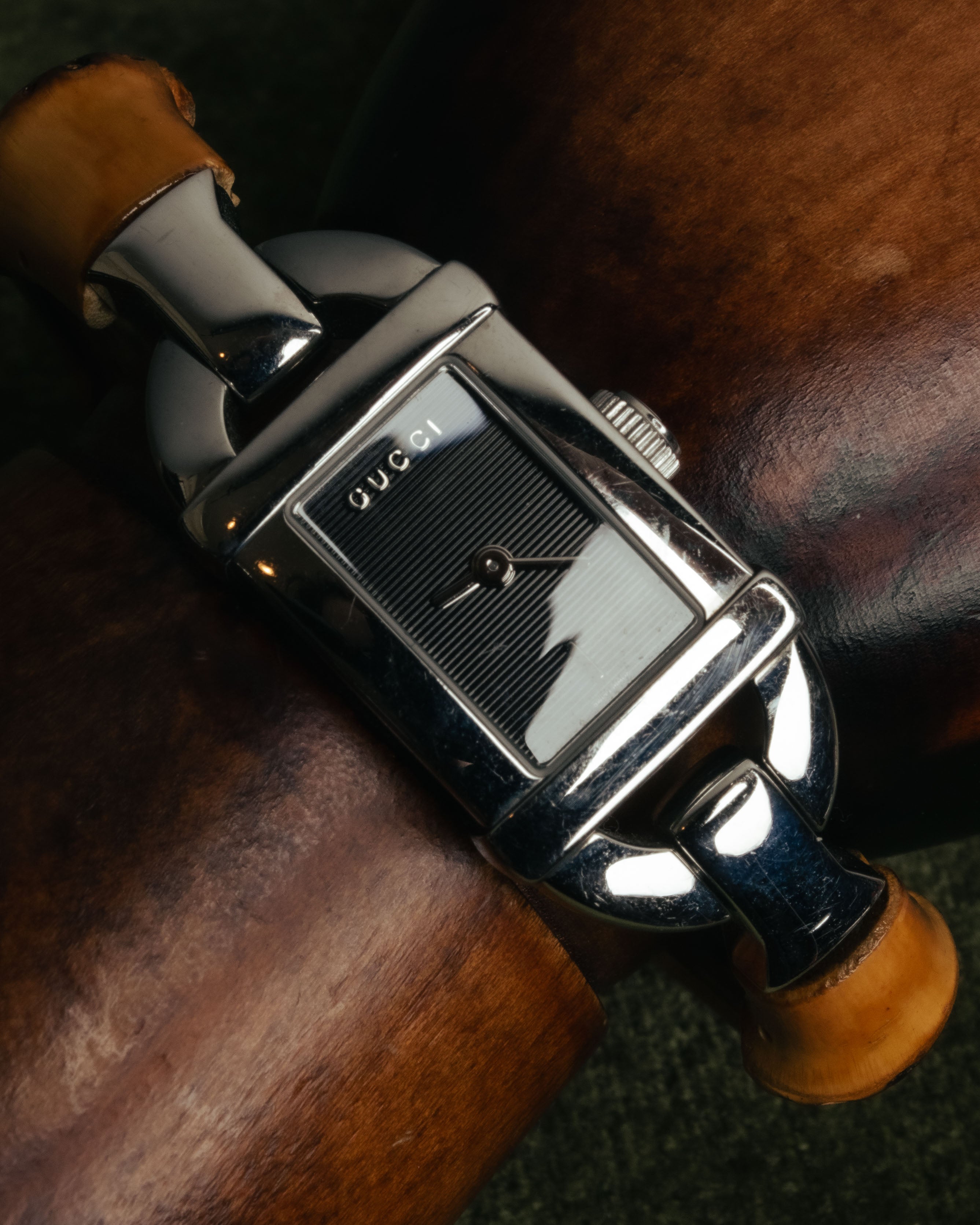 “GUCCI“ 00’s Bamboo bangle watch