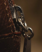 “BALENCIAGA” 80’s rounded dome leather shoulder bag