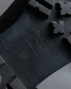 "Jimmy Choo" Bejeweled leather long boots