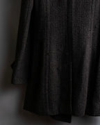 "DOLCE & GABBANA" Fringe scarf included double-breasted coat