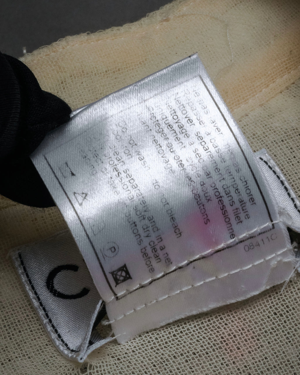 -SPECIAL- “CHANEL” 99’s Sheer fancy tweed safari jacket