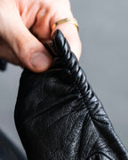 "LOEWE" Anagram logo engraved leather gloves