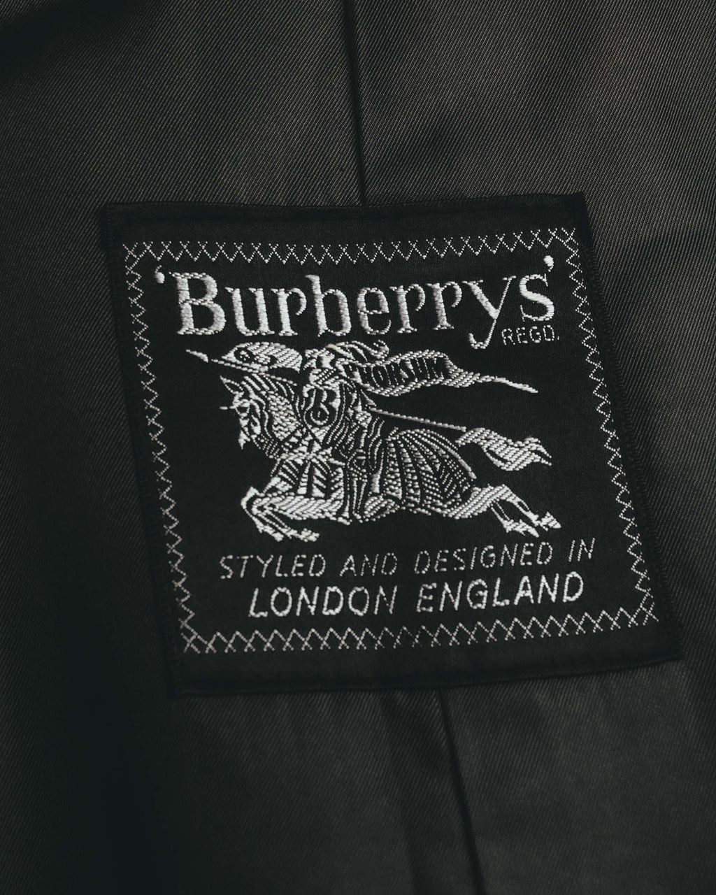 “Burberrys” 80’s Bedford wool balmacaan coat