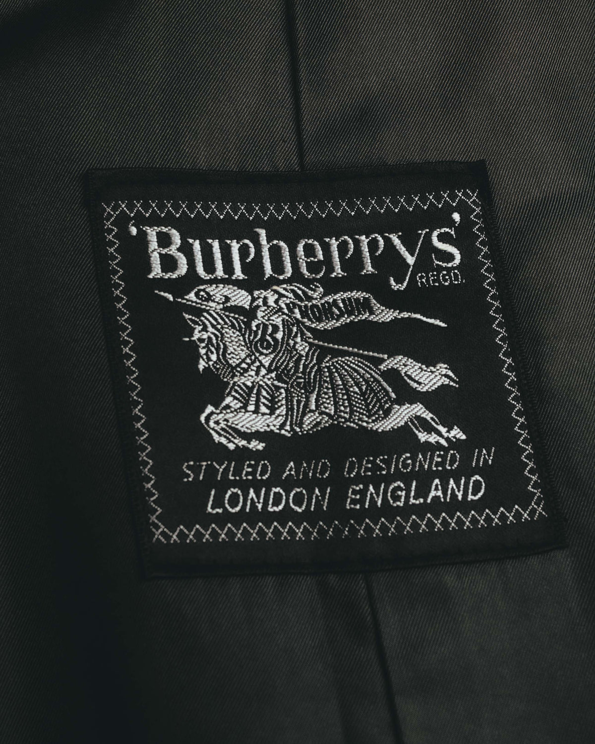 “Burberrys” 80’s Bedford wool balmacaan coat