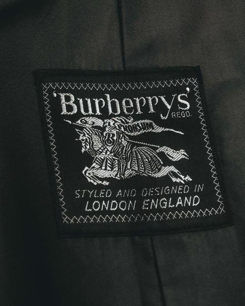 “Burberrys” 80’s Bedford wool balmacaan coat