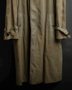 "BURBERRYS" Military detail single front stand collar coat