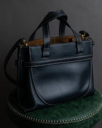 "LOEWE" Gate top handle 2way leather bag