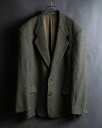 "HUGO BOSS" Houndstooth structured shoulder line tailored jacket